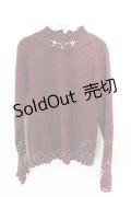 axes femme / バラモチーフ使いプルオーバー M ワイン O-26-03-06-024-AX-TO-OW-OS