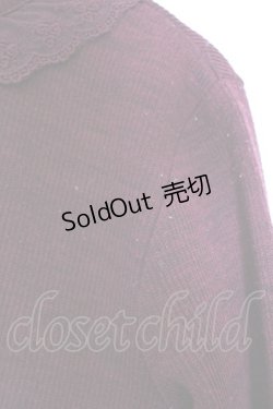 画像2: axes femme / バラモチーフ使いプルオーバー M ワイン O-26-03-06-024-AX-TO-OW-OS