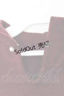 画像3: axes femme / バラモチーフ使いプルオーバー M ワイン O-26-03-06-024-AX-TO-OW-OS