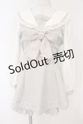 LIZ LISA / セーラーカラーセットアップ  グレー×シロ O-26-03-06-003-LO-OP-IG-OS
