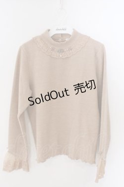 画像1: axes femme / バラモチーフ使いプルオーバー M オレンジ系 O-26-03-06-025-AX-TO-OW-OS