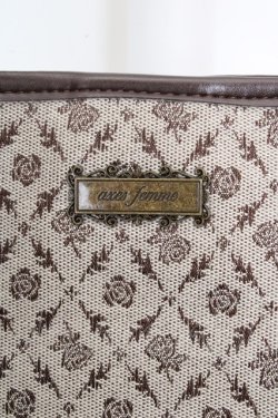 画像2: axes femme / 異素材コンビトートバッグ  ブラウン系 O-26-03-07-034-AX-BG-OW-OS