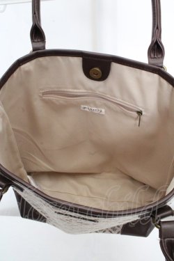 画像4: axes femme / 異素材コンビトートバッグ  ブラウン系 O-26-03-07-034-AX-BG-OW-OS