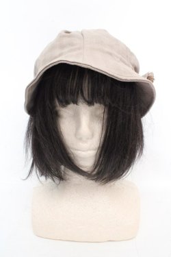 画像2: axes femme / 星柄使いモチーフハット  ベージュ O-26-03-07-004-AX-AC-OW-OS