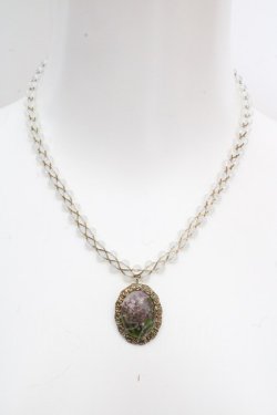 画像2: an another angelus / ドライフラワーフレームネックレス  ゴールド O-26-03-07-037-CA-AC-IG-OS