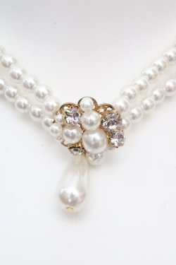 画像2: an another angelus / ビジュー×パールチョーカー  パール×ゴールド O-26-03-07-038-CA-AC-IG-OS