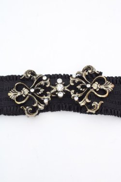 画像1: axes femme / アラベスクゴムベルト  ゴールド O-26-03-07-039-AX-ZA-OW-OS