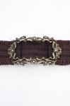 画像1: axes femme / リボンフラワーゴムベルト  ゴールド O-26-03-07-040-AX-ZA-OW-ZT0311E (1)