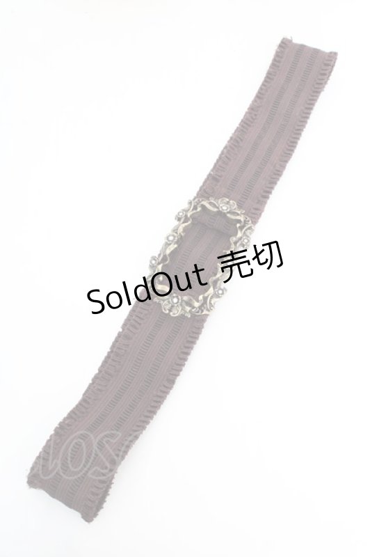 画像2: axes femme / リボンフラワーゴムベルト  ゴールド O-26-03-07-040-AX-ZA-OW-ZT0311E (2)