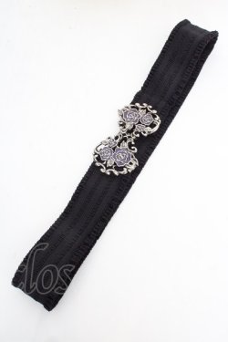 画像2: axes femme / ステンドバラゴムベルト  シルバー×パープル O-26-03-07-041-AX-ZA-OW-OS