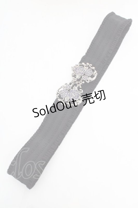 画像2: axes femme / ステンドバラゴムベルト  シルバー×パープル O-26-03-07-041-AX-ZA-OW-ZT651 (2)