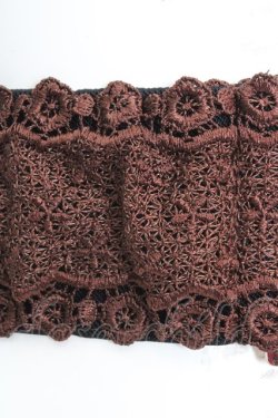 画像2: axes femme / レース使いゴムベルト  ブラウン O-26-03-07-042-AX-BL-OW-OS