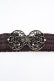 画像1: axes femme / 立体バラ×蝶ゴムベルト  ブラウン×ゴールド O-26-03-07-043-AX-ZA-IG-OS (1)