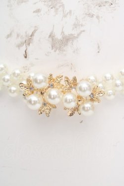 画像2: axes femme POETIQUE / パールゴムベルト  パール O-26-03-07-044-AX-ZA-IG-OS