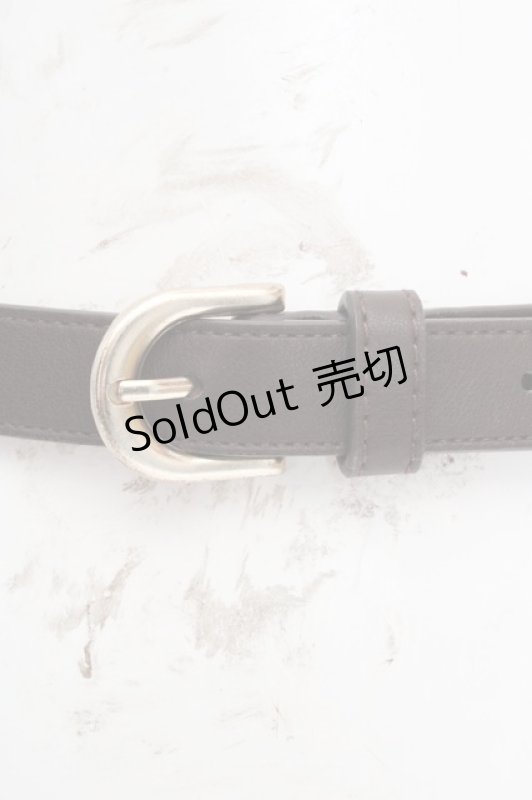 画像2: Fi.n.t / フェイクレザーベルト  ブラウン O-26-03-07-045-CA-ZA-IG-ZT0311E (2)