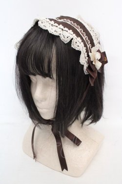 画像1: Innocent World / 小花レースヘッドドレス  ブラウン O-26-03-07-051-IW-AC-IG-OS