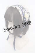 Innocent World / クロスリボンヘッドドレス  ブルー×生成り O-26-03-07-053-IW-AC-IG-OS