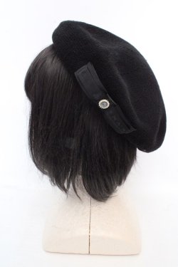 画像1: m petit by misako / NINA's AMカメオベレー 57.5cm クロ O-26-03-07-055-LO-AC-IG-OS