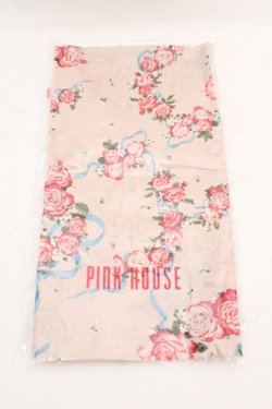 画像1: PINK HOUSE / ノベルティスカーフ  ピンク O-26-03-07-063-LO-ZA-OW-OS