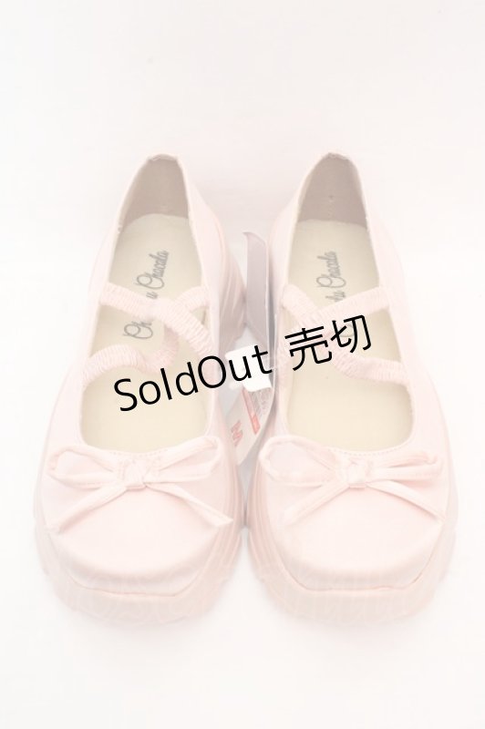 画像1: Cherirulu Chocola / しまむらコラボ バレエシューズ M(23cm~23.5cm) 中桃 O-26-03-07-065-GO-SH-YM-ZT0311E (1)