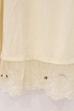 画像2: axes femme / ブレードテープハイネックカットソー M 生成り O-26-03-07-1034-AX-TO-IG-OS