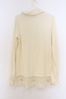 画像3: axes femme / ブレードテープハイネックカットソー M 生成り O-26-03-07-1034-AX-TO-IG-OS