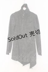 h.naoto Blood / ネットpt変形ジャケット  グレー O-26-03-07-1038-HN-JA-OW-OS