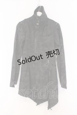 画像1: h.naoto Blood / ネットpt変形ジャケット  グレー O-26-03-07-1038-HN-JA-OW-OS