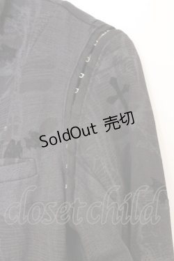 画像3: h.naoto Blood / ネットpt変形ジャケット  グレー O-26-03-07-1038-HN-JA-OW-OS