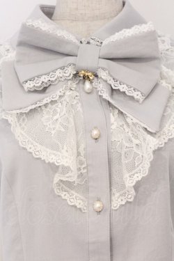 画像2: Secret Honey / レース袖ラッフルセットアップ 2 シロxブルー O-26-03-07-1040-CA-OP-YM-OS