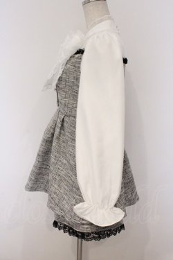 画像3: Rojita / BIGリボンツイードセットアップ F シロｘグレー O-26-03-07-1041-LO-OP-YM-OS