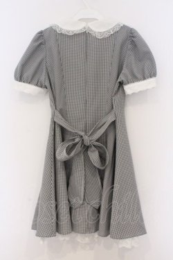 画像3: Secret Honey / レースアップギンガムワンピース 2 シロｘクロ O-26-03-07-1042-CA-OP-YM-OS