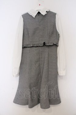 画像3: Ank Rouge / レイヤードマーメイドワンピース M シロｘクロ O-26-03-07-1043-CA-OP-YM-OS