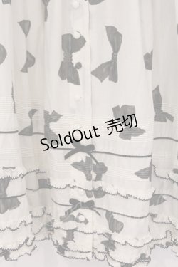 画像2: PINK HOUSE / ベルベットリボンプリントスカート  シロ O-26-03-07-1045-LO-SK-OW-OS