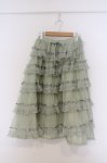 画像1: PINK HOUSE / ダイヤチュチュチュール×ダイヤチュール使いスカート  グリーン O-26-03-07-1047-LO-SK-OW-OS (1)