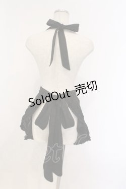 画像3: PINK HOUSE / リボンいっぱいロゴ刺繍入りエプロン  クロ O-26-03-07-1049-LO-SK-OW-OS