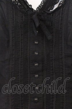 画像2: PINK HOUSE / ローンクロスキャミブラウス  クロ O-26-03-07-1053-LO-BL-OW-OS