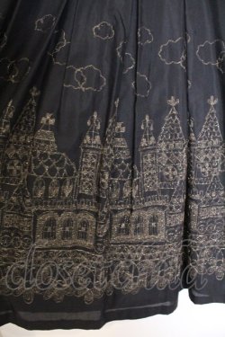 画像2: Jane Marple / お城刺繍キャミワンピース M クロ O-26-03-07-1058-JM-OP-OW-OS