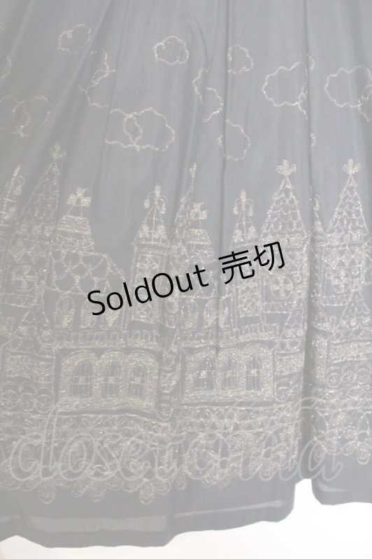 画像2: Jane Marple / お城刺繍キャミワンピース M クロ O-26-03-07-1058-JM-OP-OW-OS (2)