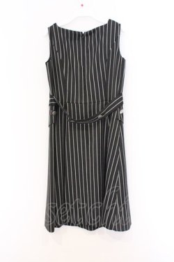 画像3: Jane Marple / ストライプダブルボタンジャンパースカート M グレー O-26-03-07-1063-JM-OP-OW-OS