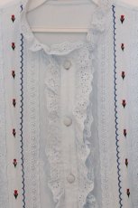 画像2: Candy Stripper / TINY TULIP COTTON BLOUSE　ブラウス 2 サックス O-26-03-07-1001-PU-BL-IG-OS (2)