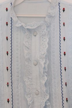 画像2: Candy Stripper / TINY TULIP COTTON BLOUSE　ブラウス 2 サックス O-26-03-07-1001-PU-BL-IG-OS