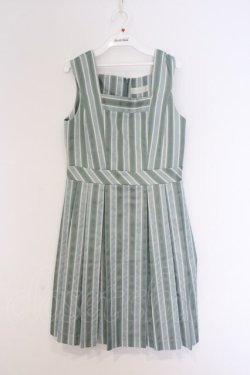 画像1: Jane Marple / Springレジメンタルジャンパースカート M ミント O-26-03-07-1064-JM-OP-OW-OS