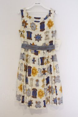 画像1: Jane Marple / Cartes A Filsのスクエアドレス M アイボリー O-26-03-07-1066-JM-OP-OW-OS