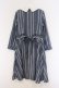画像3: Jane Marple / Ribbon stripe jacquardのパプリックドレス M ブルーグレー O-26-03-07-1067-JM-OP-OW-OS (3)
