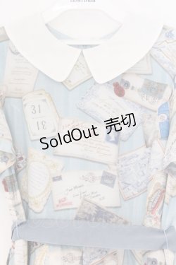 画像2: Jane Marple / Precious Cardsのコレットワンピース M サックス O-26-03-07-1069-JM-OP-OW-OS