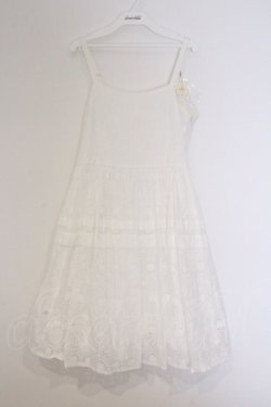 画像1: Jane Marple / アイレットレースのサンドレス M シロ O-26-03-07-1070-JM-OP-OW-OS