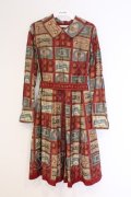Jane Marple / Chocolat classiqueのワンピース M ワイン O-26-03-07-1071-JM-OP-OW-OS