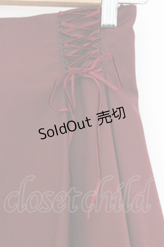 画像2: Secret Honey / バックティアードミニスカート 2 ワイン O-26-03-07-1009-CA-SK-IG-OS (2)