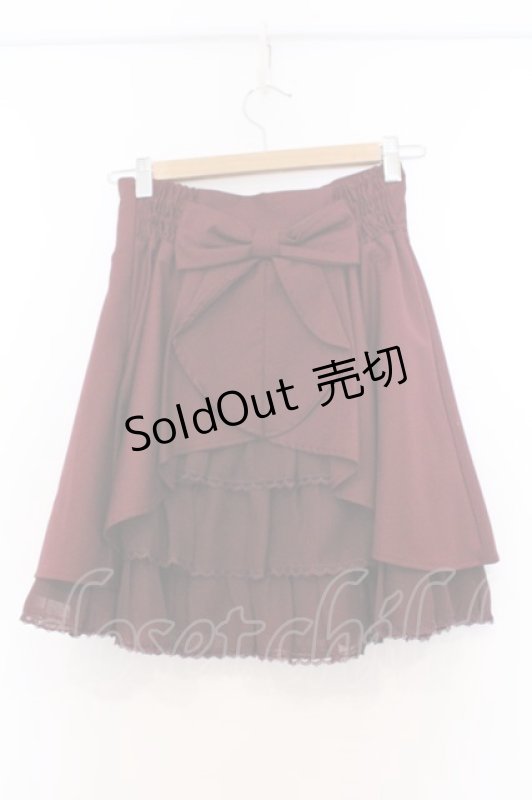 画像3: Secret Honey / バックティアードミニスカート 2 ワイン O-26-03-07-1009-CA-SK-IG-OS (3)